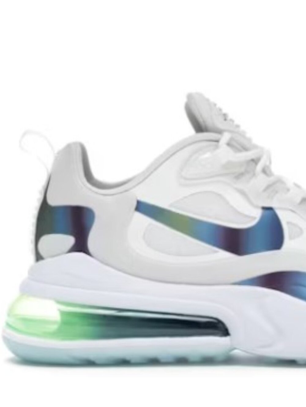 Nike Air Max 270 React Bubble Pack Summit White Iridescent Men’s Size 11.5